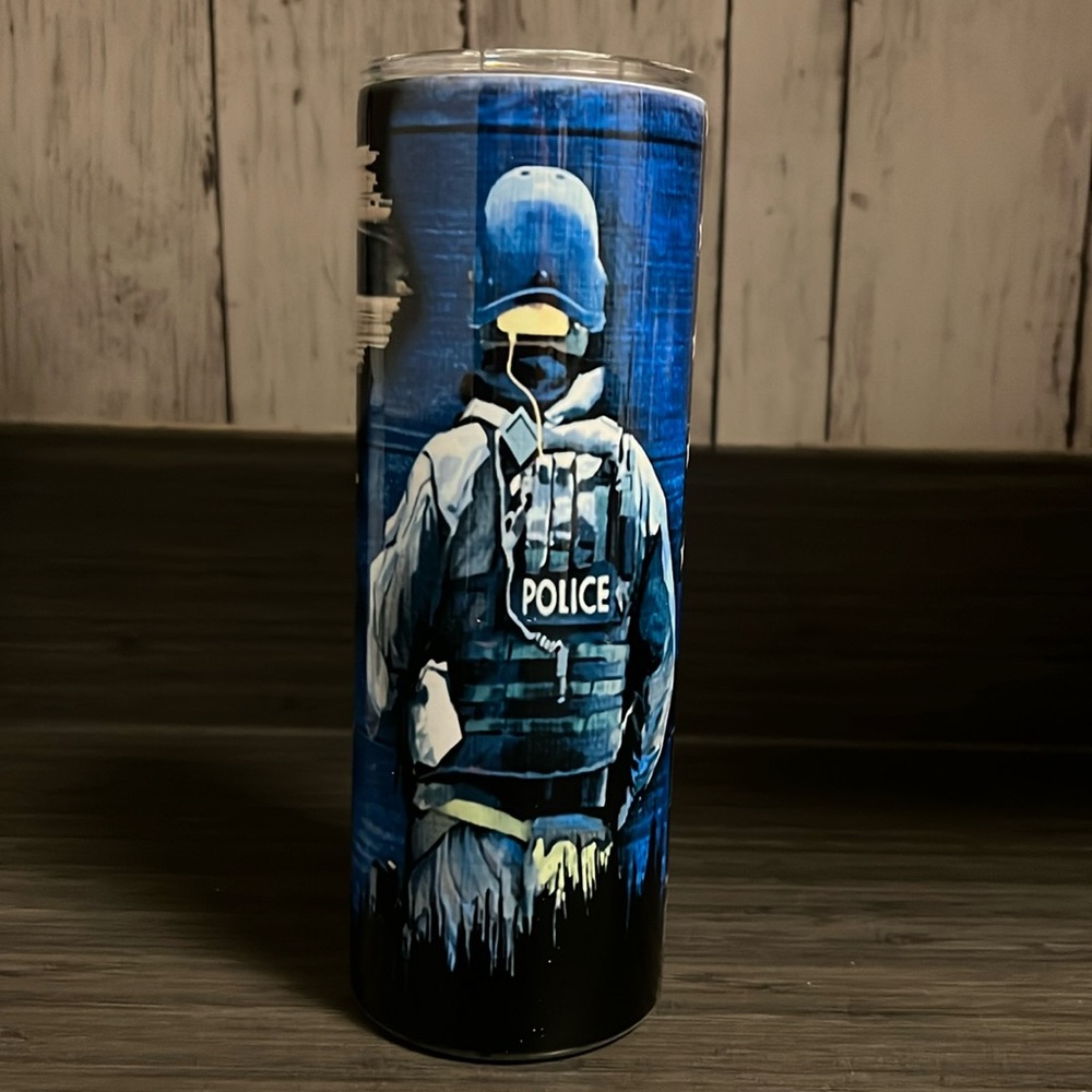 Police drinking tumbler
